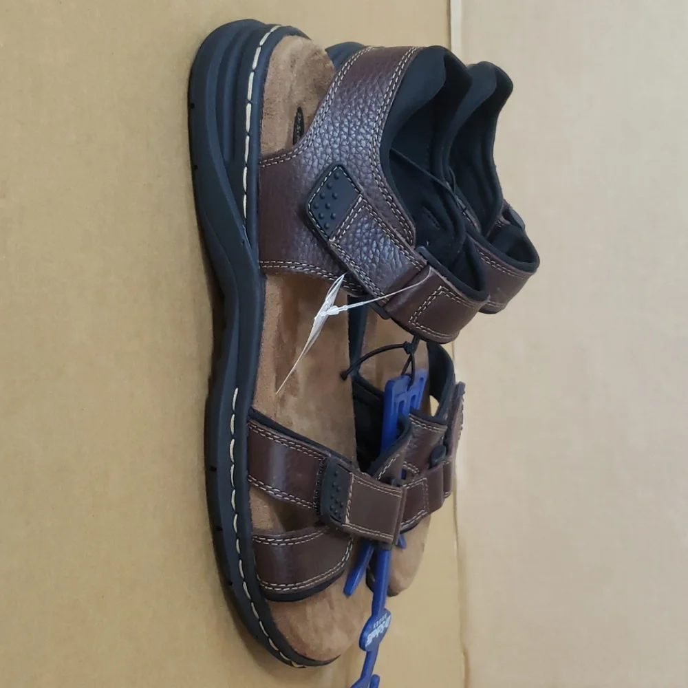 Dr Scholl's Leather Sandals Memory‎ Foam insole nwt